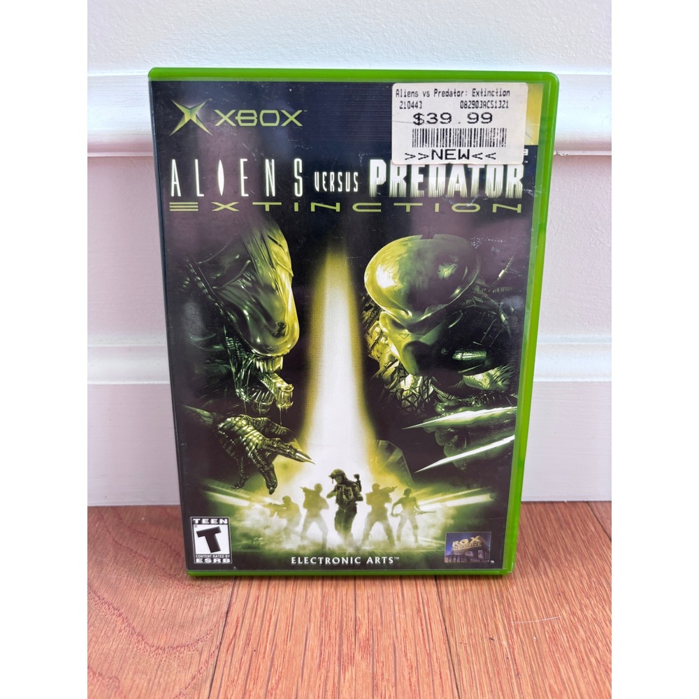 Aliens VS Predator Extinction Microsoft Xbox 2003 RTS Strategy Game CIB Complete